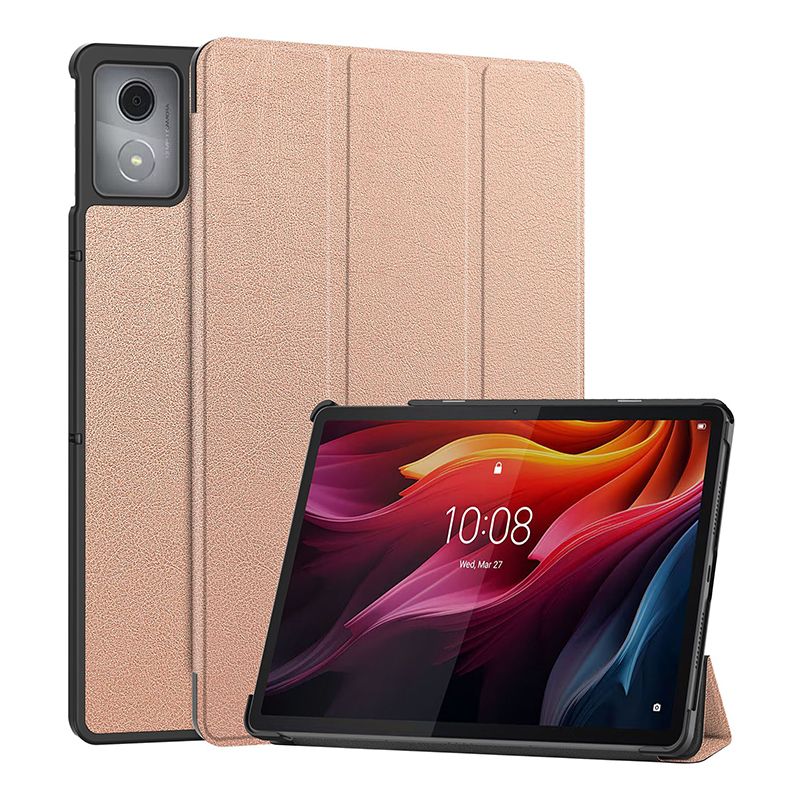 LENOVO - Tablet Lenovo Pad 2024 8GB+128GB WiFi  Gris y Funda protectora Dorado.