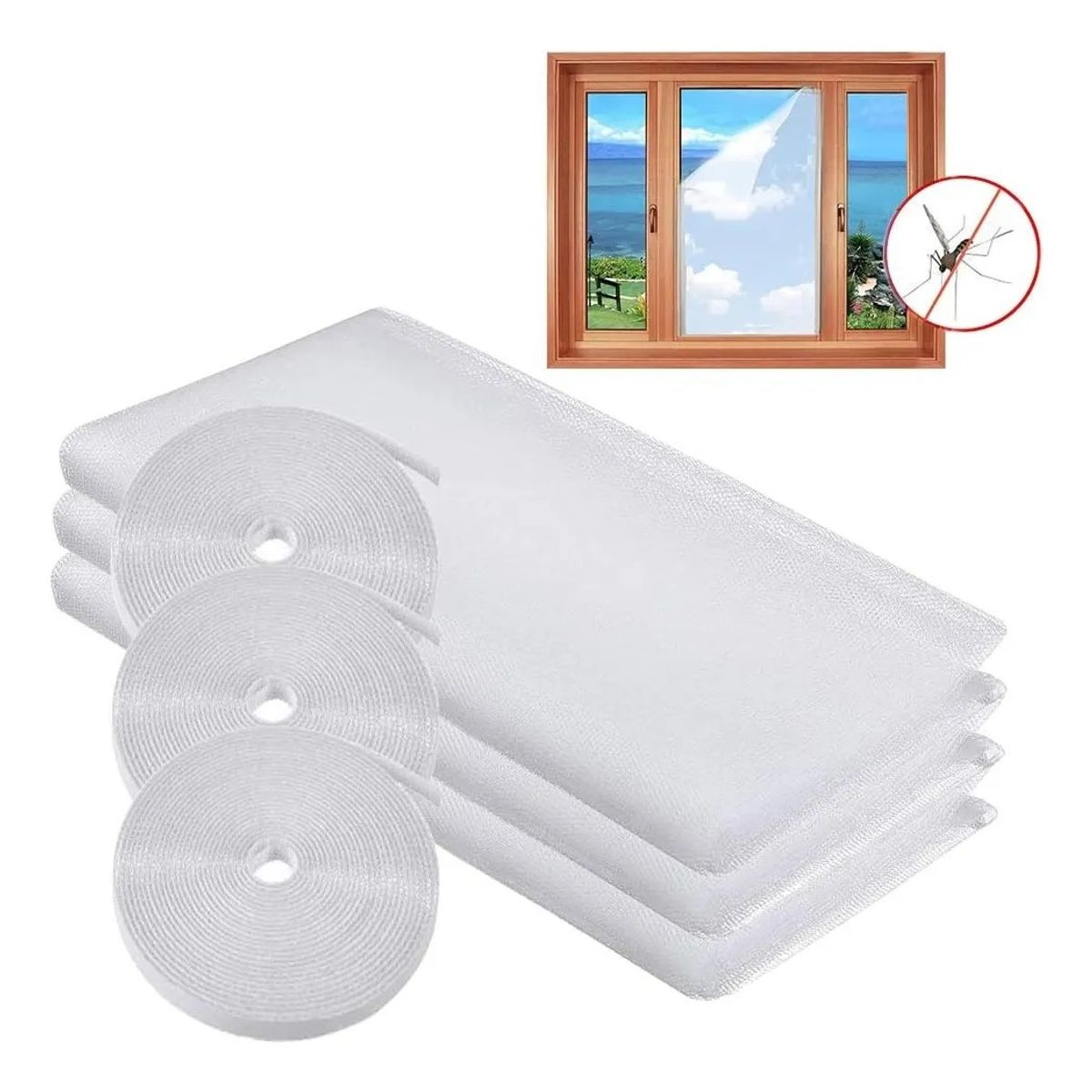 KUANGYE - Pack X5 Malla Antimosquito Ventana 130x150 Mosquitera Moscas
