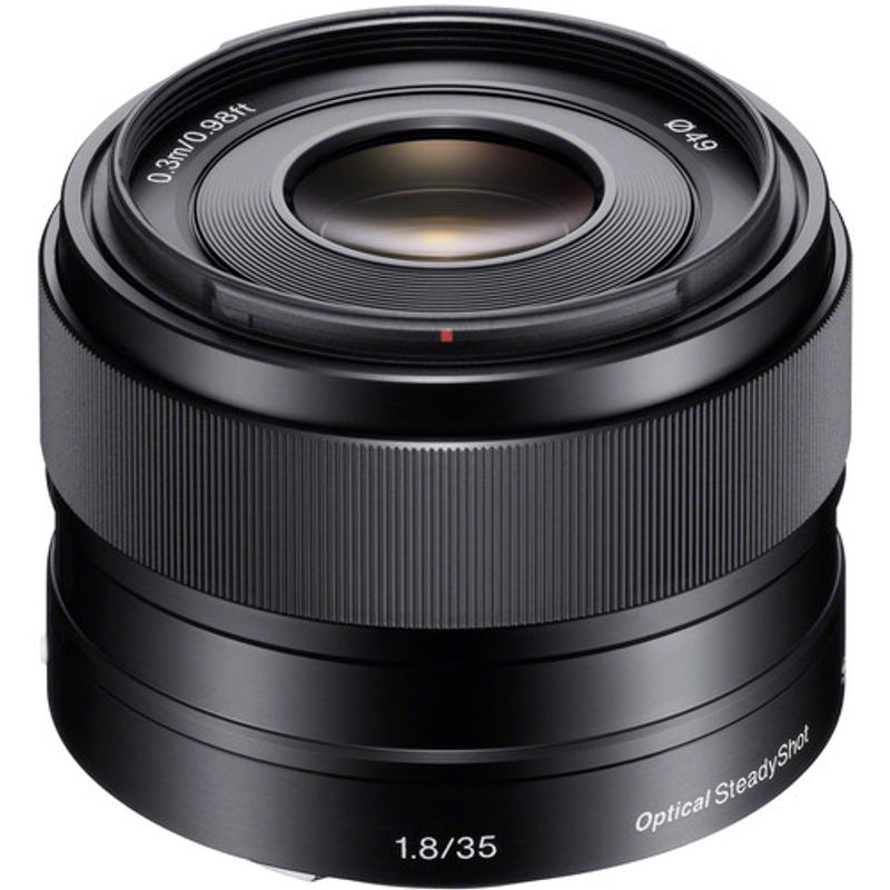 SONY - Sony E 35mm f/1.8 OSS Lente - Negro
