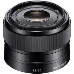 SONY - E 35mm f/1.8 OSS Lente - Negro
