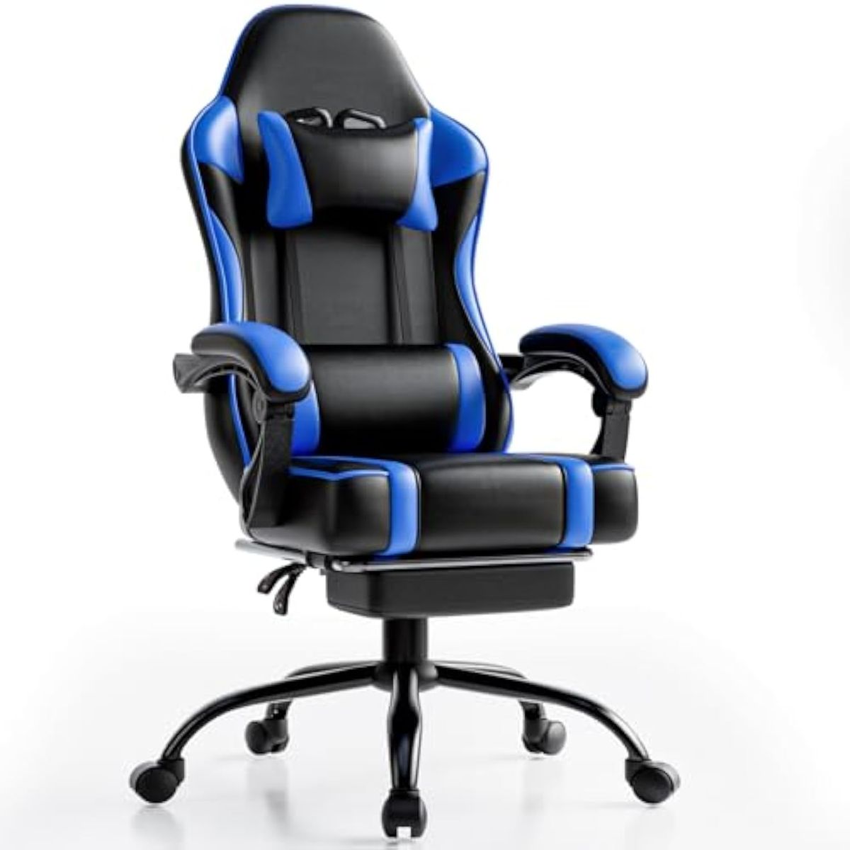 GENERICO - Silla Gamer Ergonómica Ajustable Falatale- Colores Azul.