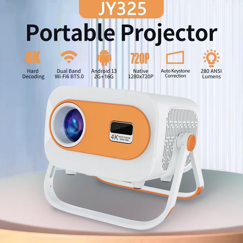 CASTLEN - Proyector JY325 280 ANSI 720P USB HDMI WIFI.