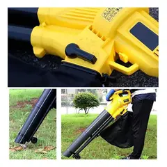 QUICK - Limpieza Jardín Soplador Hojas Eléctrico Portátil 3 En 1