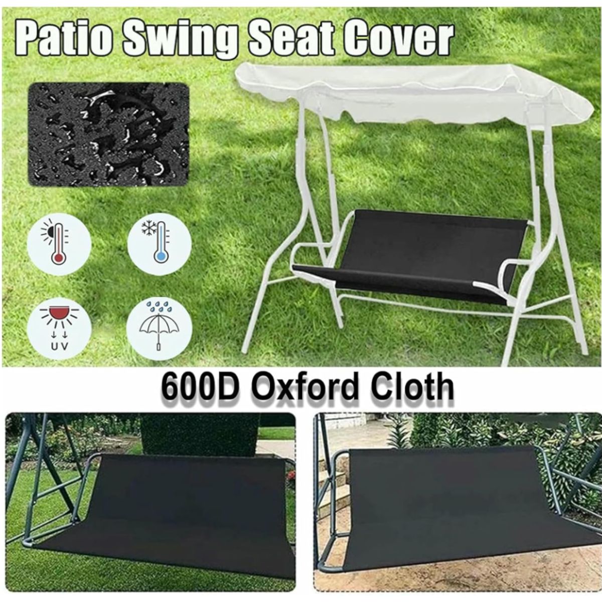 KUANGYE - Funda De Repuesto Para Asiento De Columpio De Patio Gruesa 600D