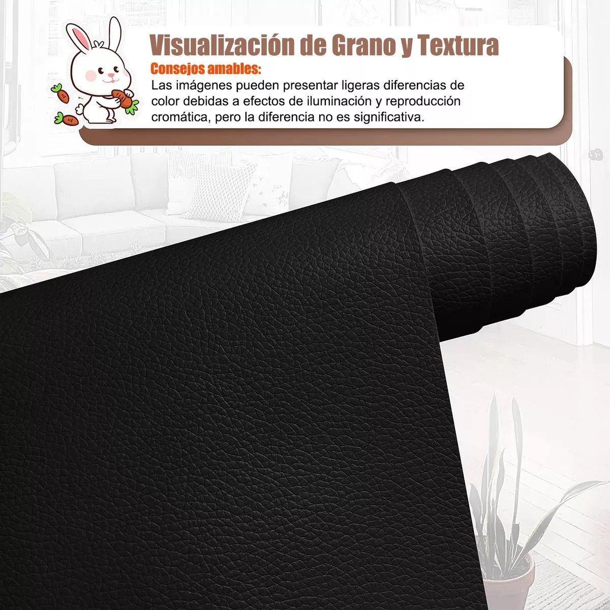 KUANGYE - Parche De Reparación De Cuero Sintético Autoadhesiv50x137cm