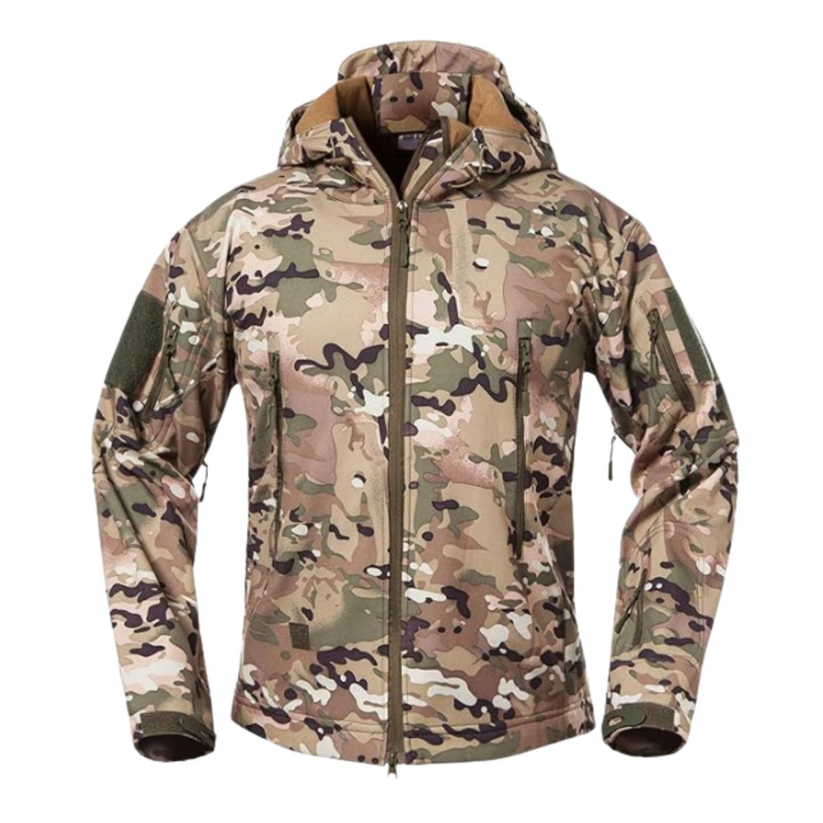 EKOL TACTICA MILITAR - Chaqueta Softshell Tactica Militar Con Capucha Impermeable