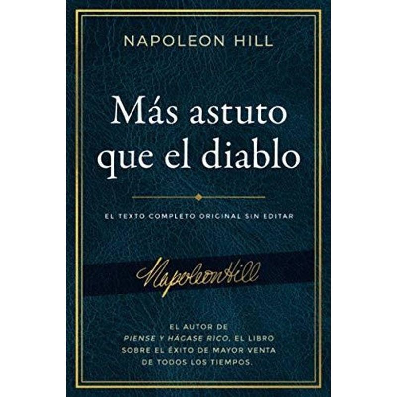 GENERICO - Libro  Mas Astuto Que El Diablo - Napoleon Hill