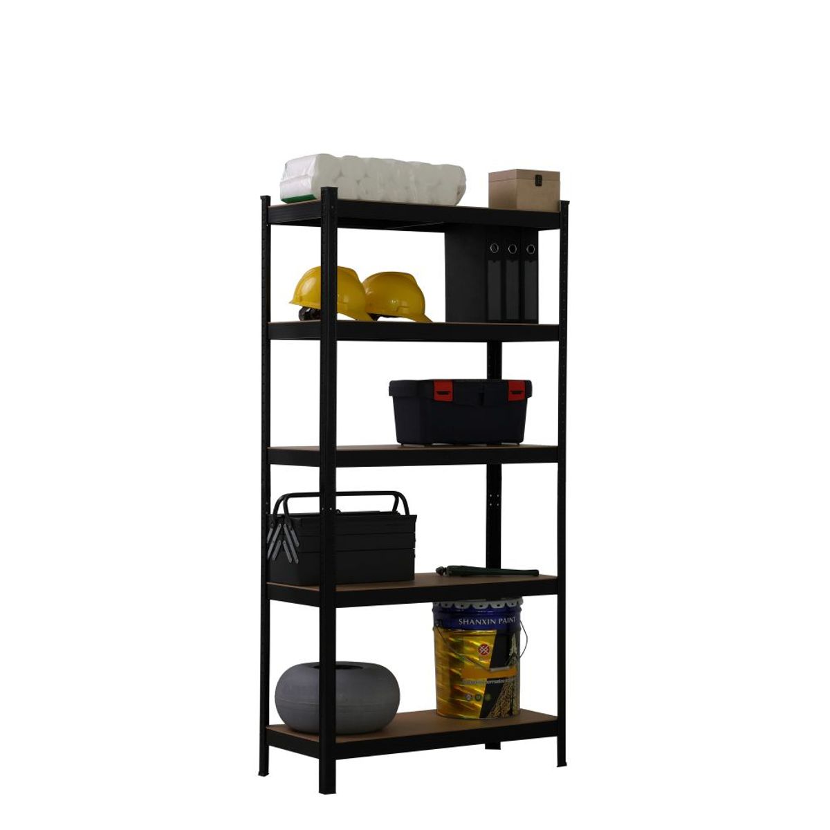 YARDAS - Estante Metálico Asia Negro 5 Repisas 150*70*30