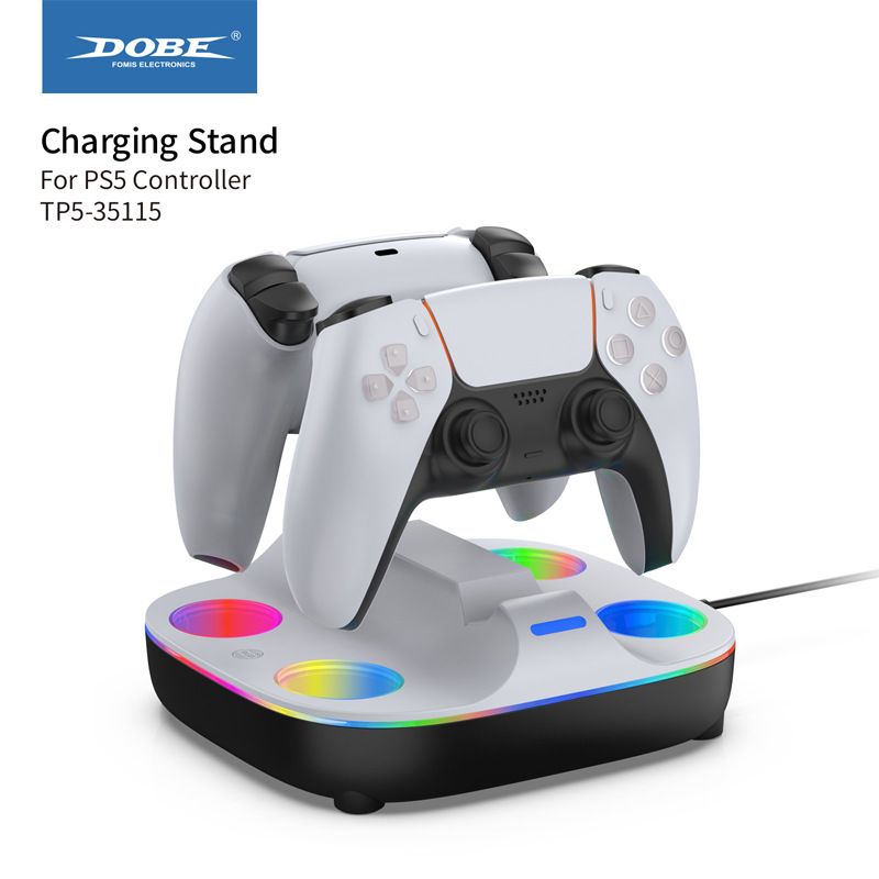 VDVO - Estación de Carga Rápida Dual con Corte Automático para Mandos PS5