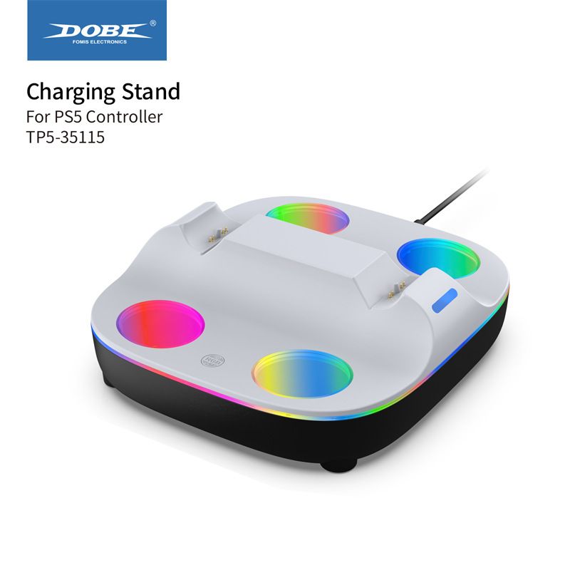 DOBE - Base de Carga Rápida Universal con Apagado Automático para Mandos PS5