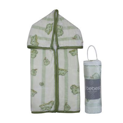 Imagen 2 del producto Saco con Broche Ultra Soft Dino 80x110cm Verde