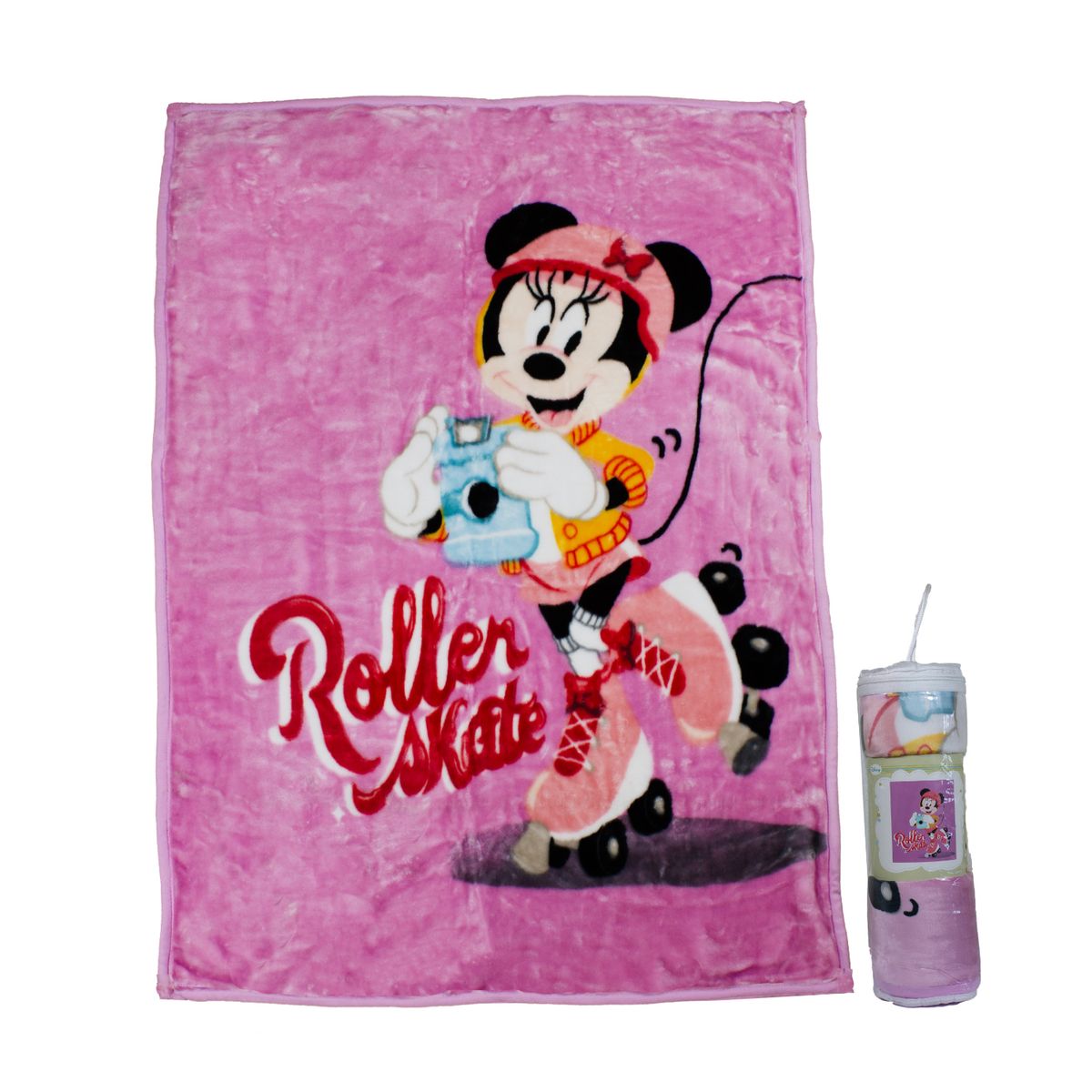 DISNEY - Frazada Ultra Soft Minnie Roller 80x110cm Rosado Disney