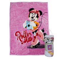 Frazada Ultra Soft Minnie Roller 110X140cm Rosado