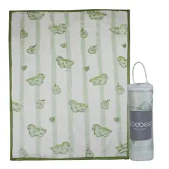 BEBESIT - Frazada Ultra Soft Dino 80x110cm Verde
