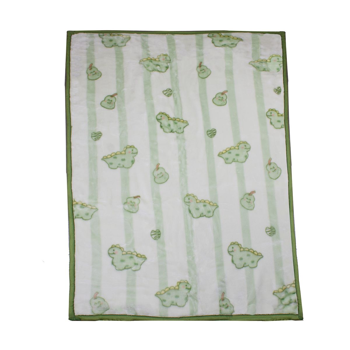 BEBESIT - Frazada Ultra Soft Dino 80x110cm Verde Bebesit