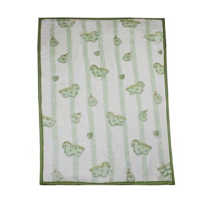 Imagen 2 del producto Frazada Ultra Soft Dino 80x110cm Verde