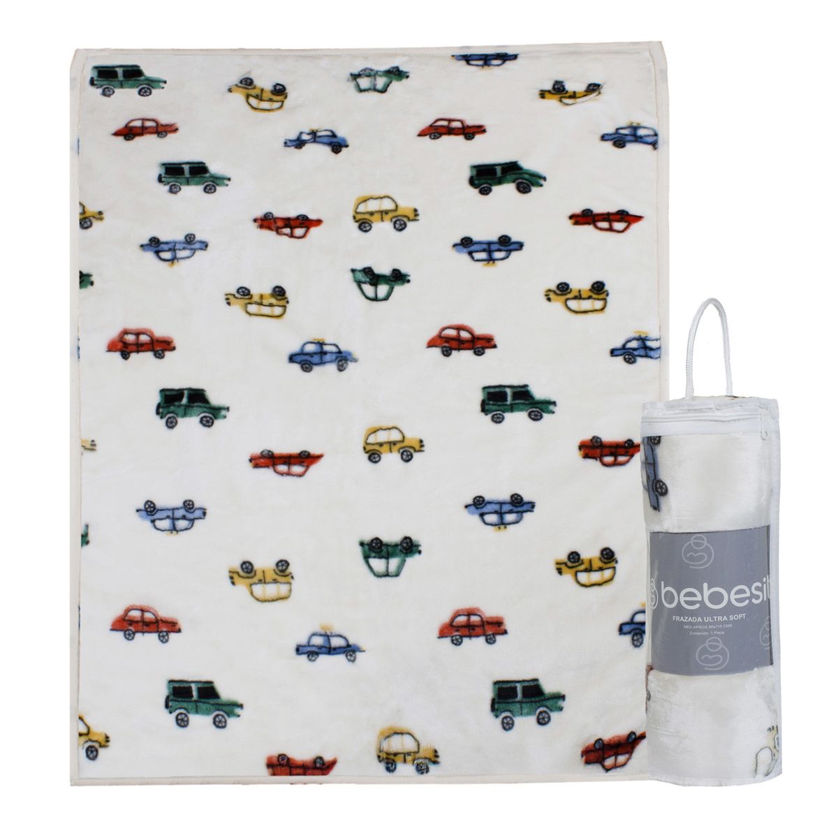 BEBESIT - Frazada Ultra Soft Auto 80x110cm Beige Bebesit