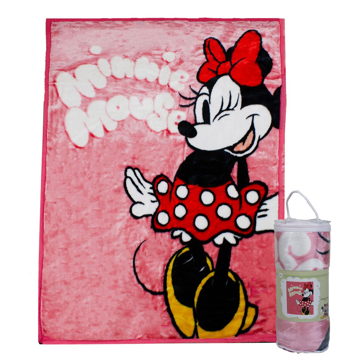 DISNEY - Frazada Ultra Soft Minnie Mouse 110x140cm Rosado Disney
