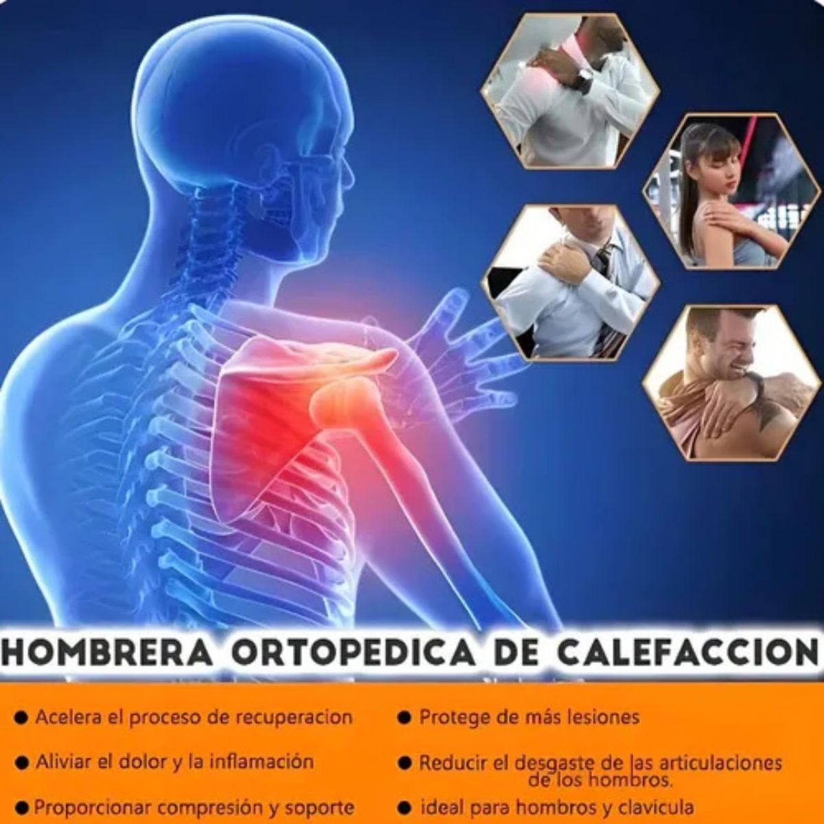 MOVI - HOMBRERA CON CALOR PARA REHABILITACION