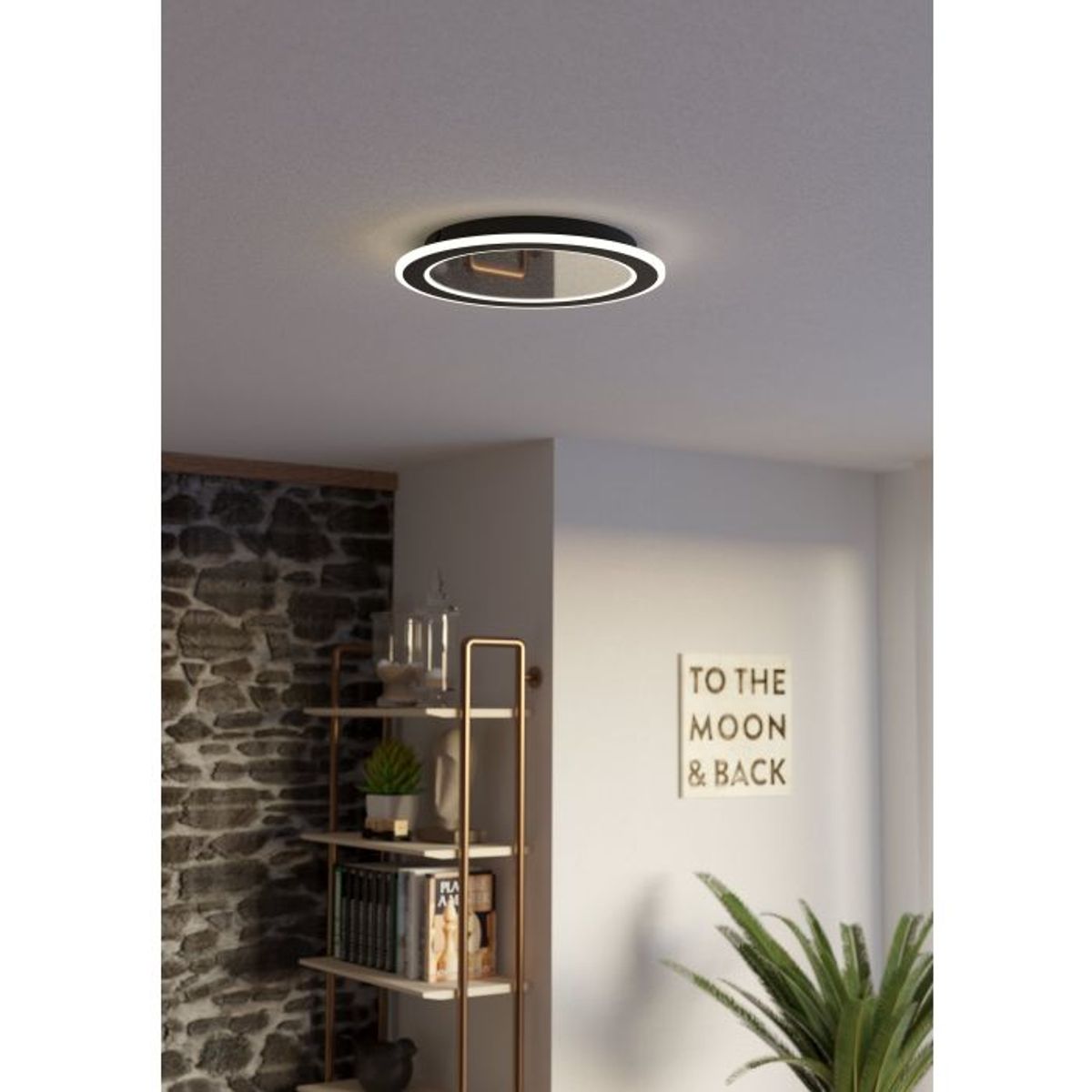 EGLO - Lámpara de techo Macchioni Acero cControl Multicolor Led 20W