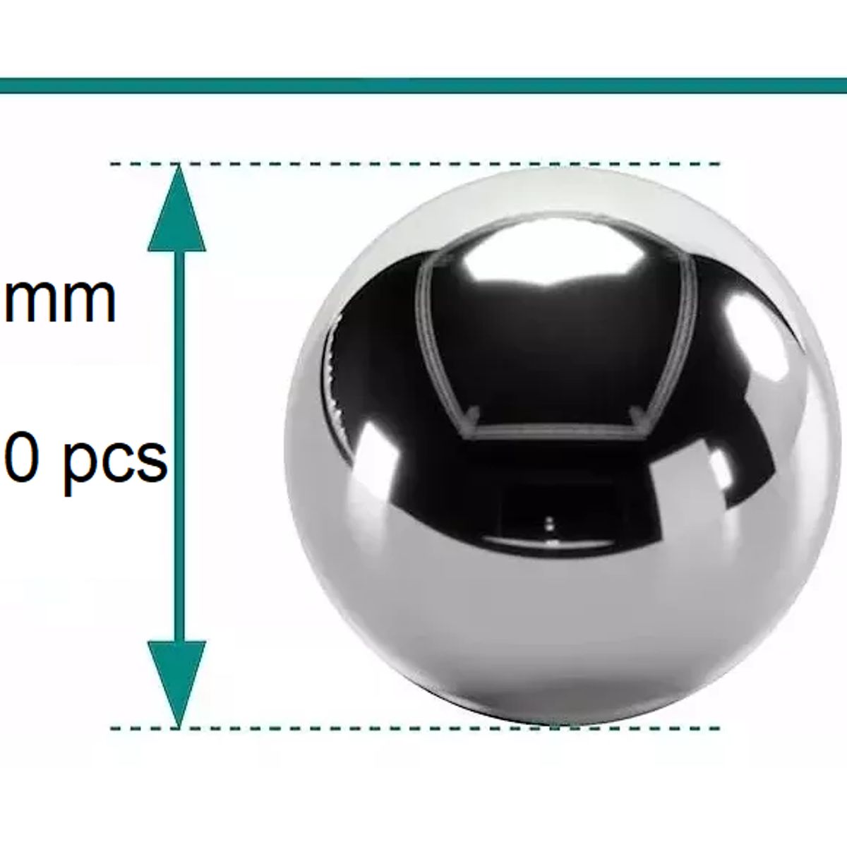 GENERICO - Bolas de Acero 10mm para Resortera Honda De Caza 100 pcs