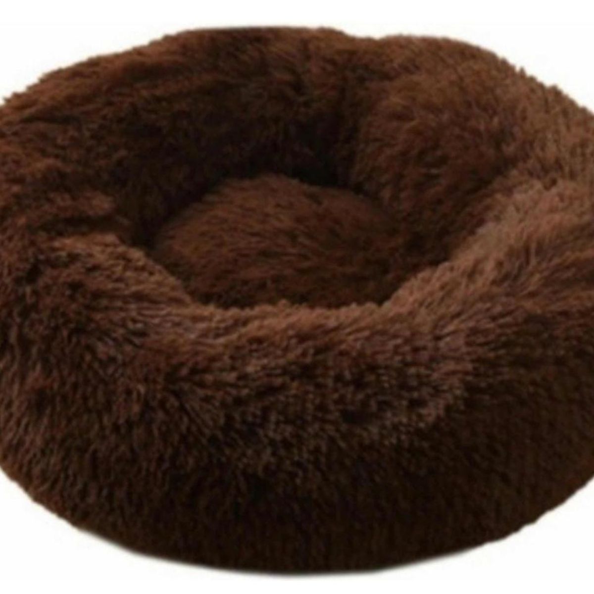 GENERICO - Cama De Felpa 50cm Para Mascotas Ideal Para Invierno Cafe