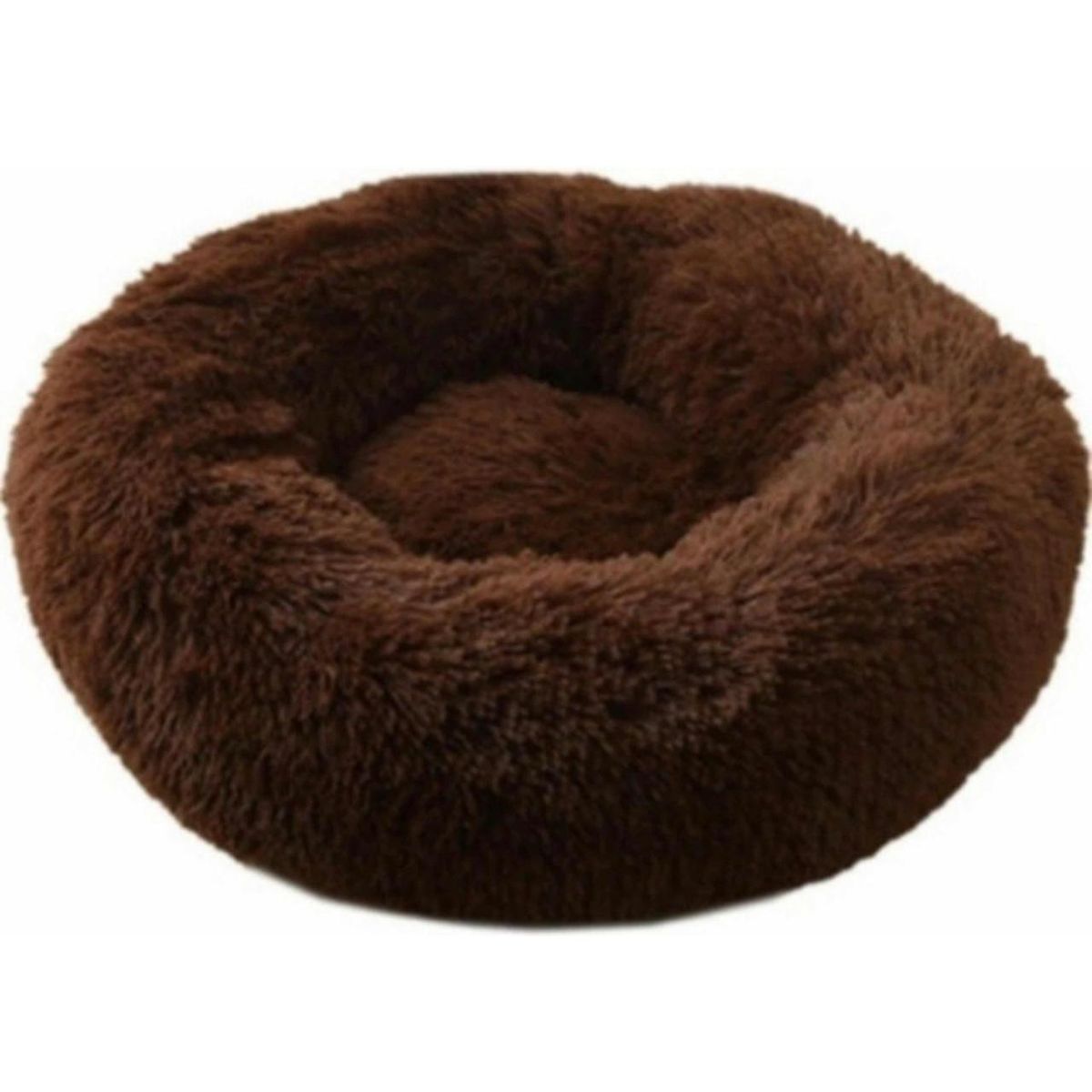 GENERICO - Cama De Felpa 50cm Para Mascotas Ideal Para Invierno Cafe