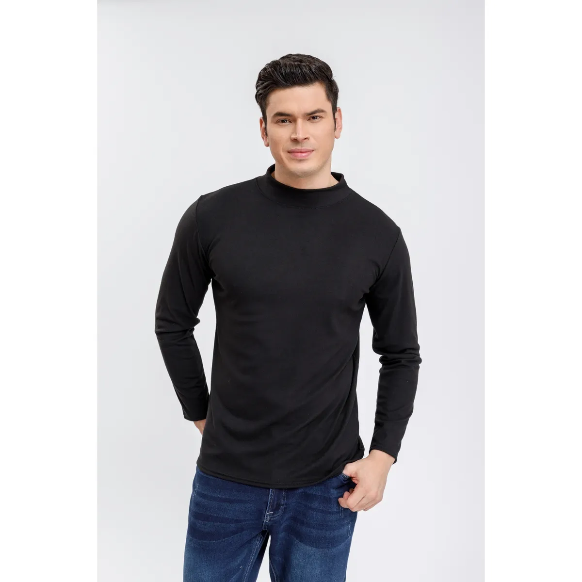 LIKE SHOP - Polera Beatle Hombre Térmica Frisada Manga Larga Invierno 2041