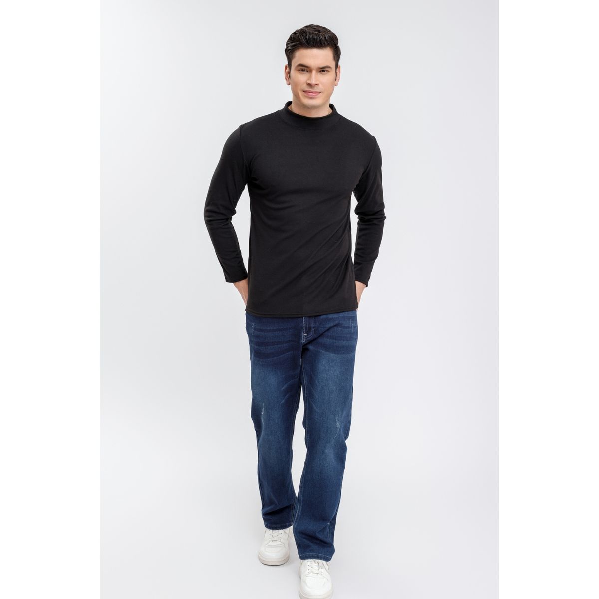 LIKE SHOP - Polera Beatle Hombre Térmica Frisada Manga Larga Invierno 2041