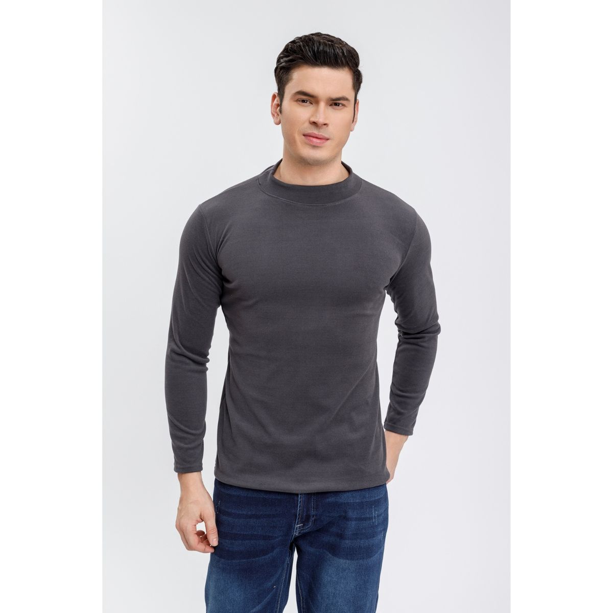 LIKE SHOP - Polera Beatle Hombre Térmica Frisada Manga Larga Invierno 2041