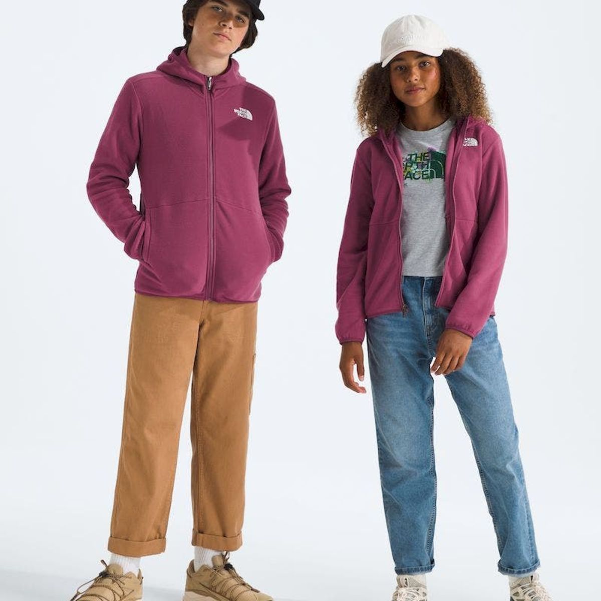 THE NORTH FACE - Polar Teen Glacier Fz Hooded Niña - Violeta