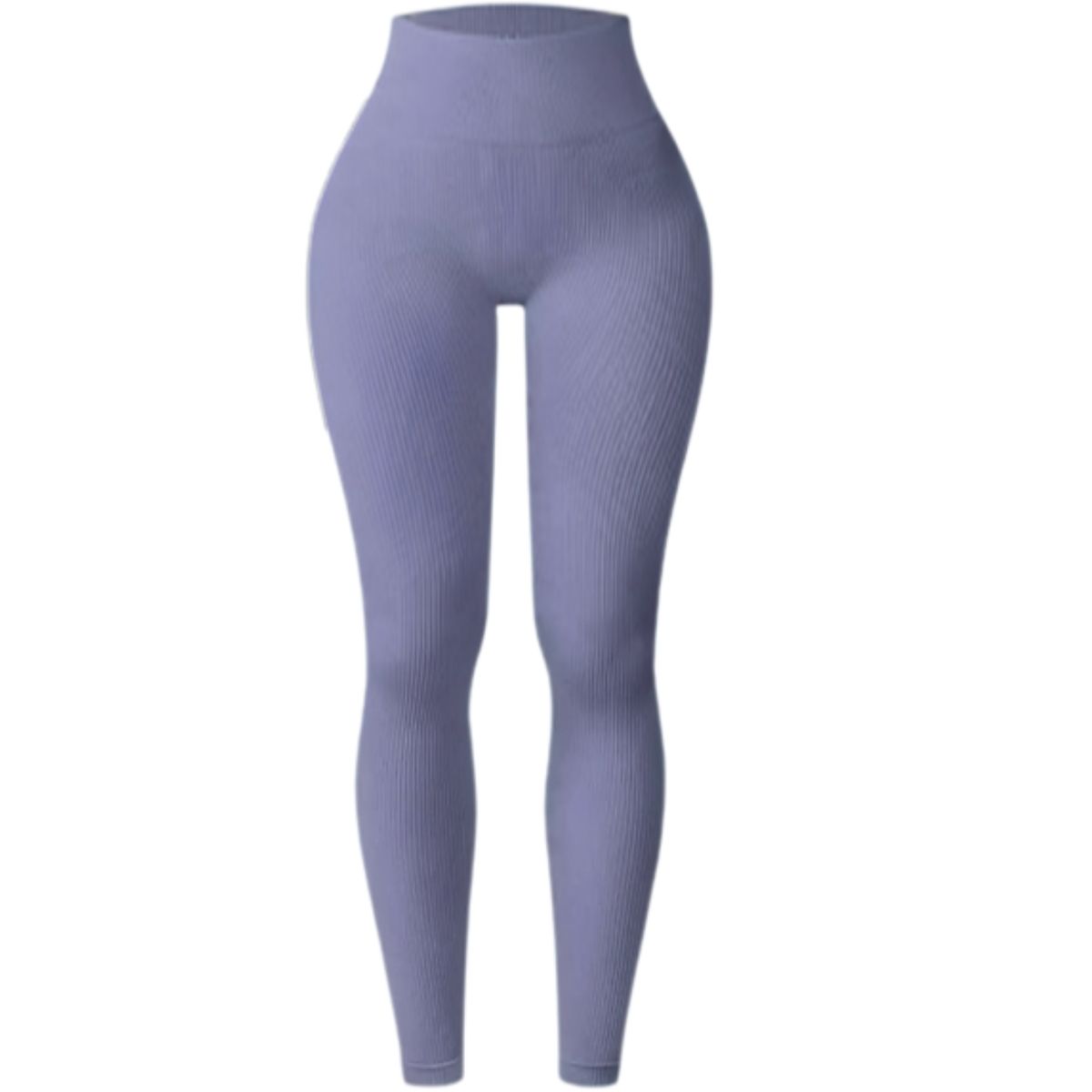 LIKE SHOP - Calza Acanalada Mujer Verano Tiro Alto Yoga Gym 8010