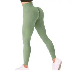 MPROPIA - Calza Acanalada Mujer Verano Tiro Alto Yoga Gym 8010