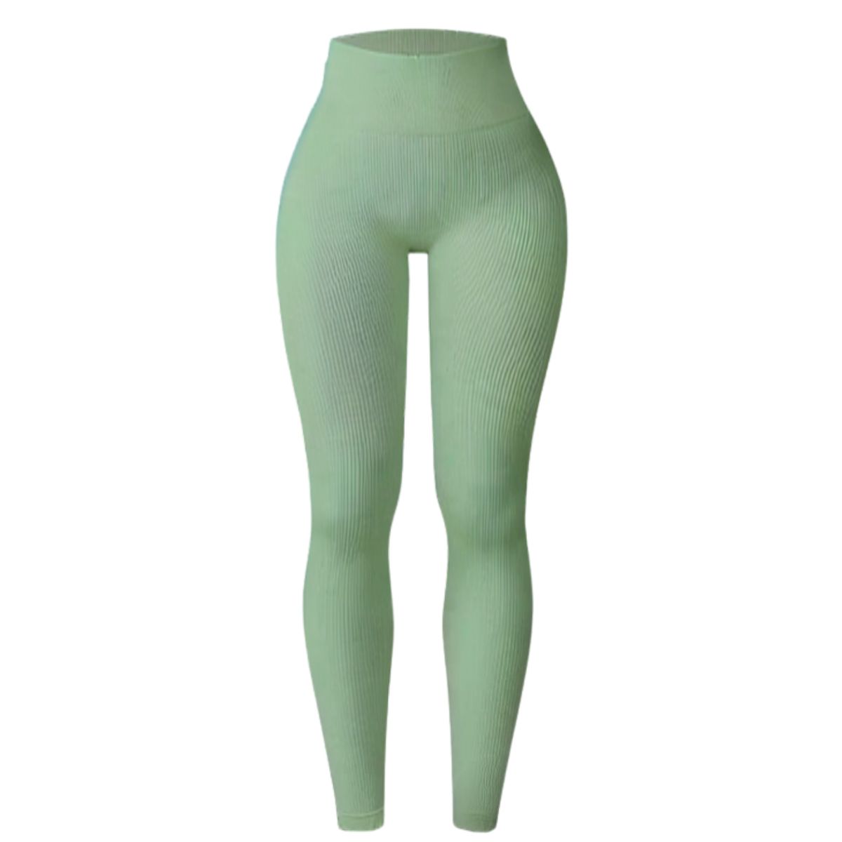 LIKE SHOP - Calza Acanalada Mujer Verano Tiro Alto Yoga Gym 8010