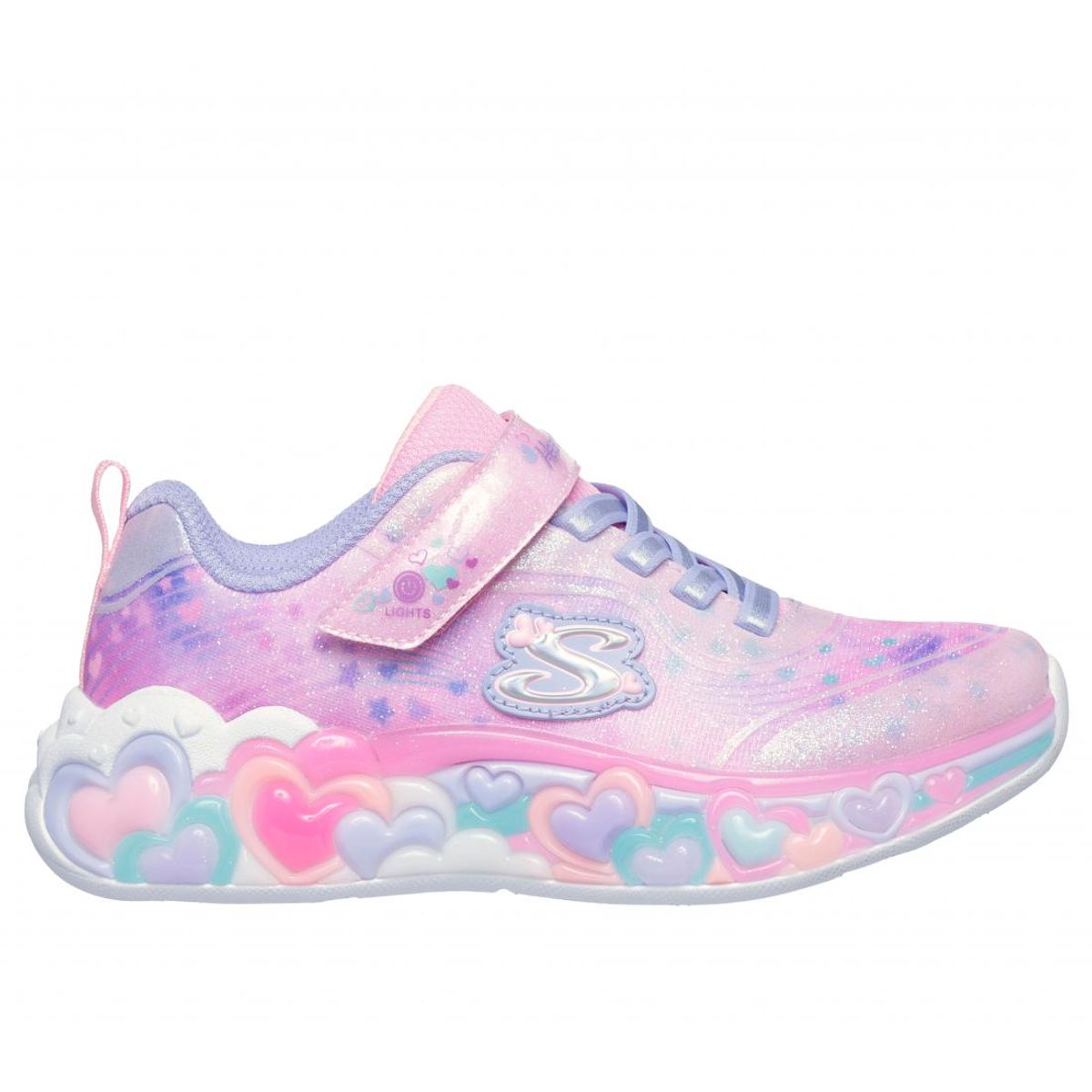 SKECHERS - Zapatilla Niña Eternal Heart Lights Rosado LLP Skechers