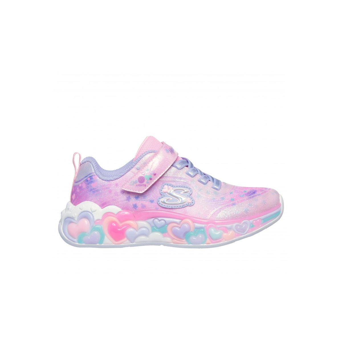 SKECHERS - Zapatilla Niña Eternal Heart Lights Rosado LLP Skechers