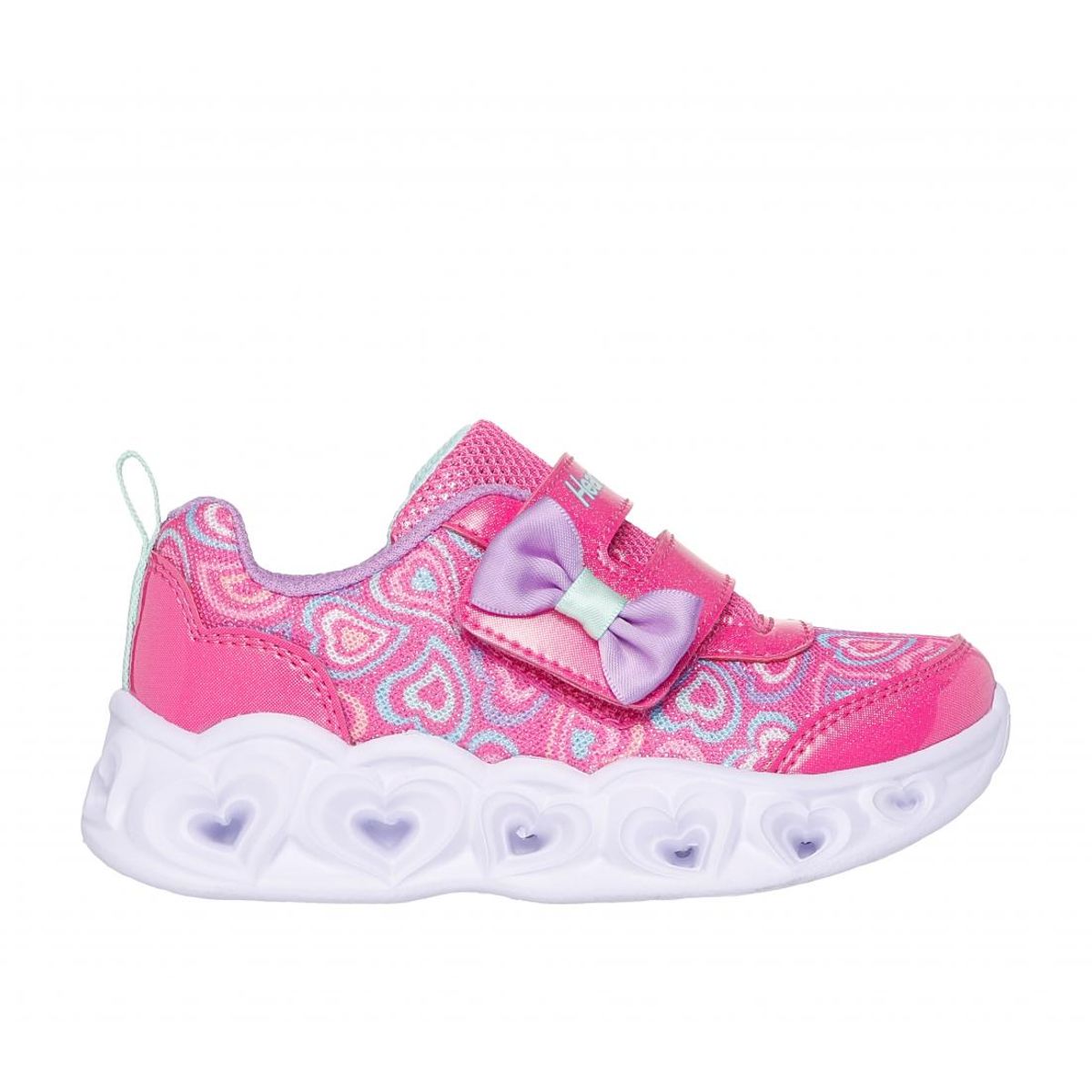 SKECHERS - Zapatilla Niña Heart Lights Boogie Land Rosado Skechers