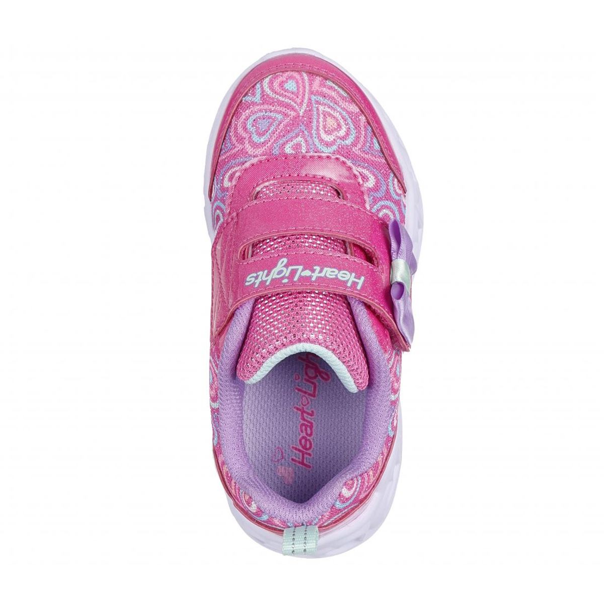 SKECHERS - Zapatilla Niña Heart Lights Boogie Land Rosado Skechers