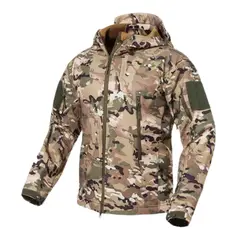 EKOL TACTICA MILITAR - Chaqueta Softshell Tactica Militar Con Capucha Impermeable