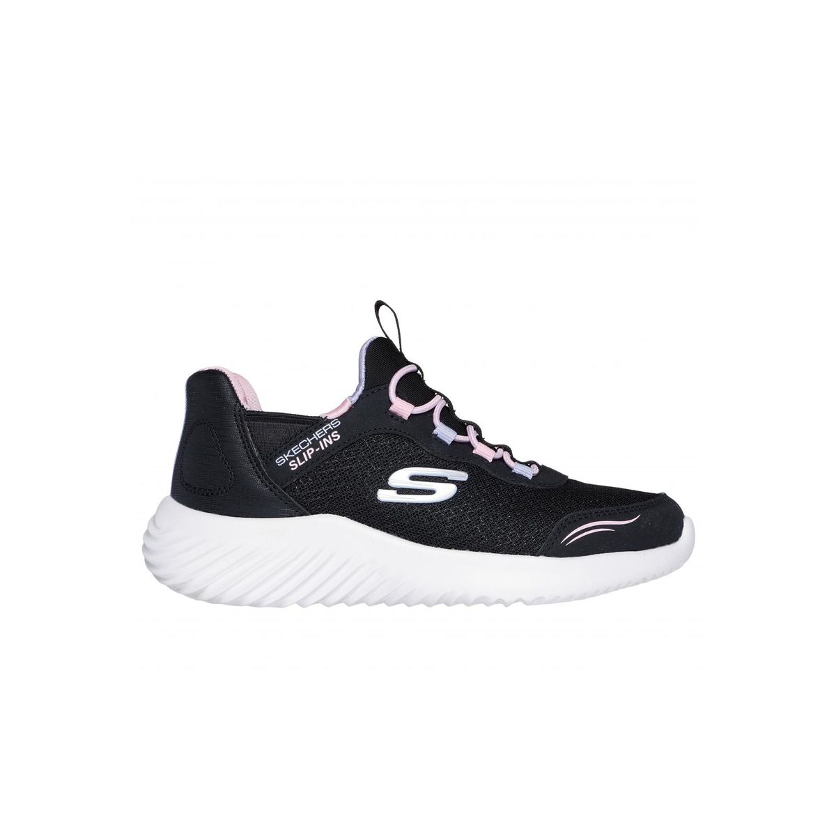 SKECHERS - Zapatilla Niña Slipins Bounder Simple Cute Negro Skechers