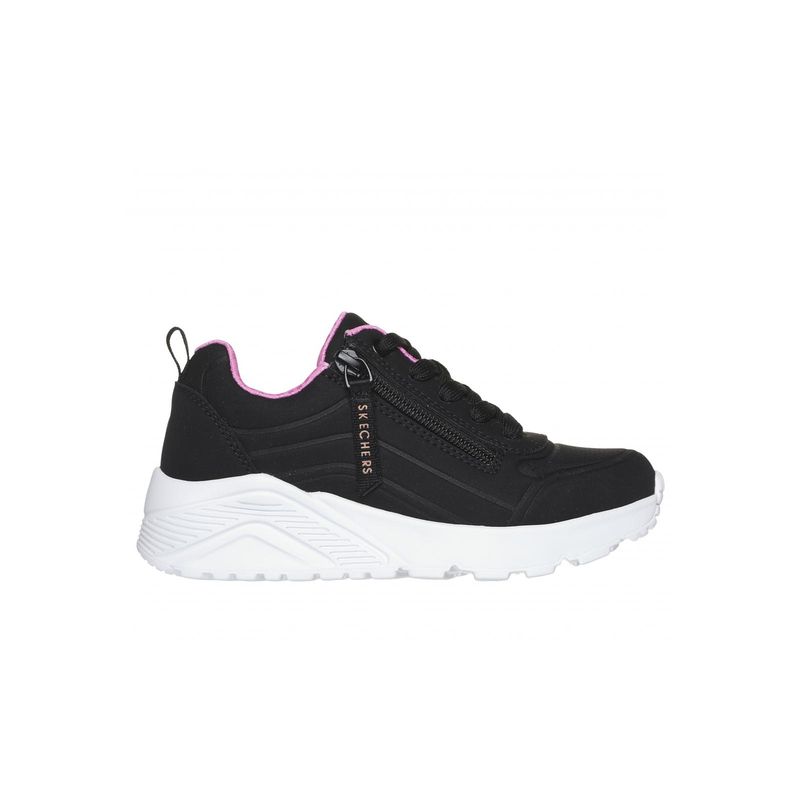SKECHERS - Zapatilla Niña Uno Lite Easy Zip Negro Skechers