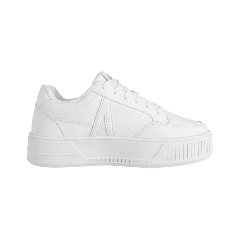 ALPHABET - Zapatillas Mujer Walk Platform Low Alphabet Blancas
