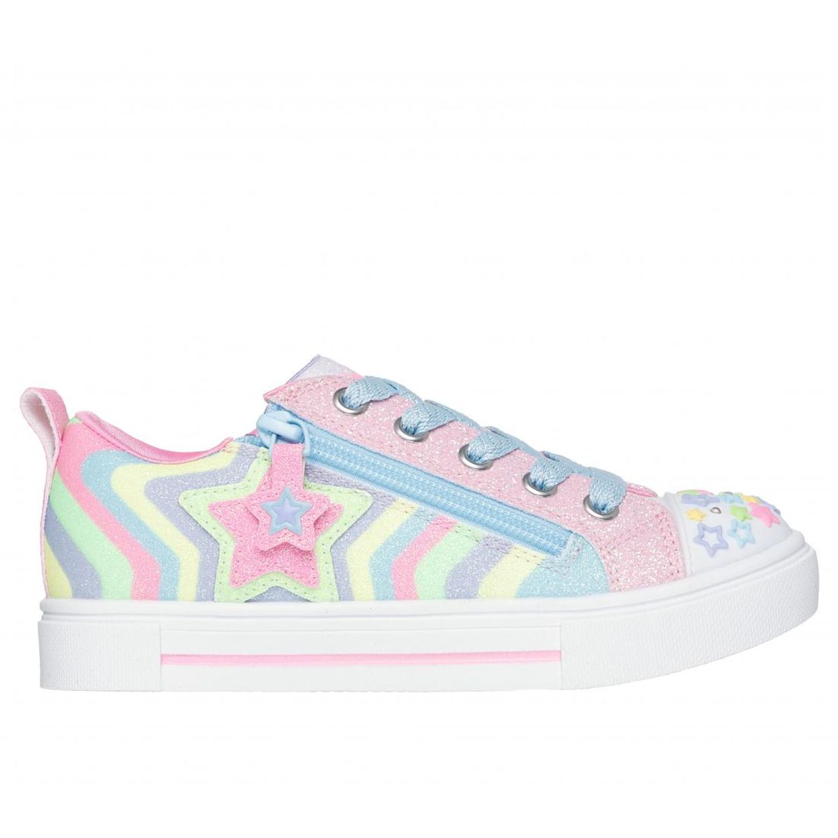 SKECHERS - Zapatilla Niña Twinkle Sparks Cosmic Burst L Rosado Skechers