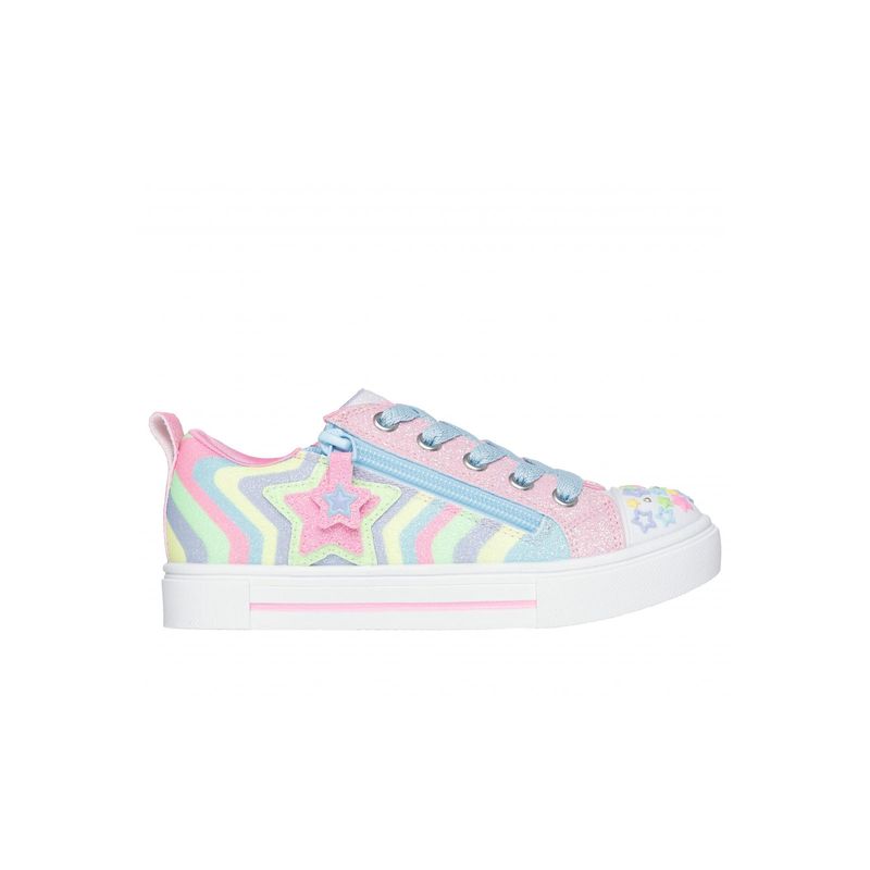 SKECHERS - Zapatilla Niña Twinkle Sparks Cosmic Burst L Rosado Skechers