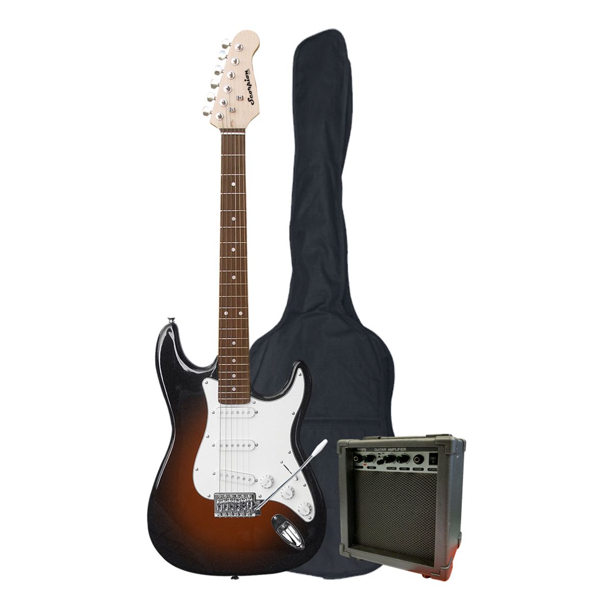 SCORPION - PACK GUITARRA ELECTRICA SUNBURST PAC-10SB SCORPION