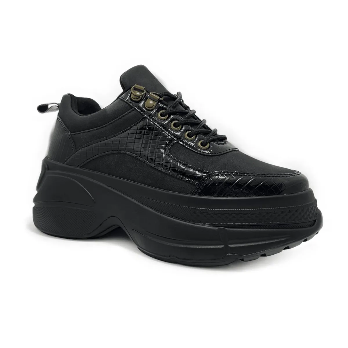 POZATINI - ZAPATILLA PLATAFORMA NEGRO