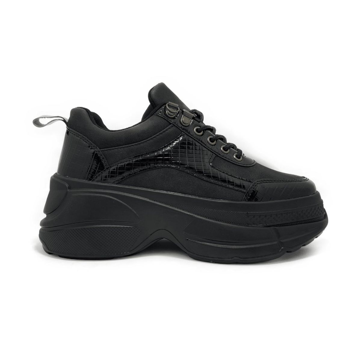 POZATINI - ZAPATILLA PLATAFORMA NEGRO