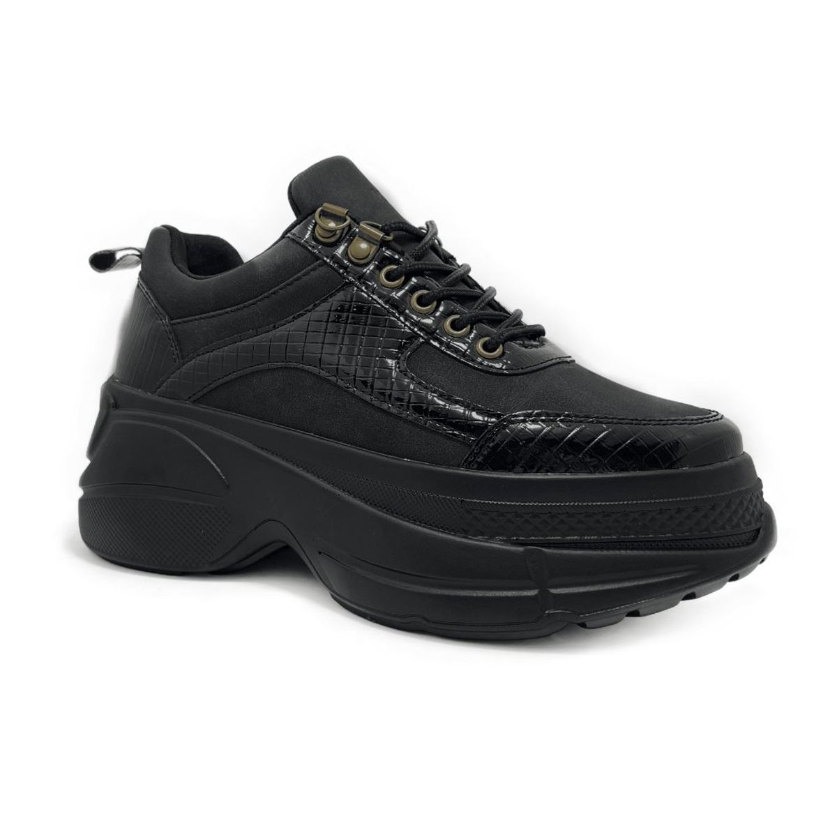 POZATINI - ZAPATILLA PLATAFORMA NEGRO
