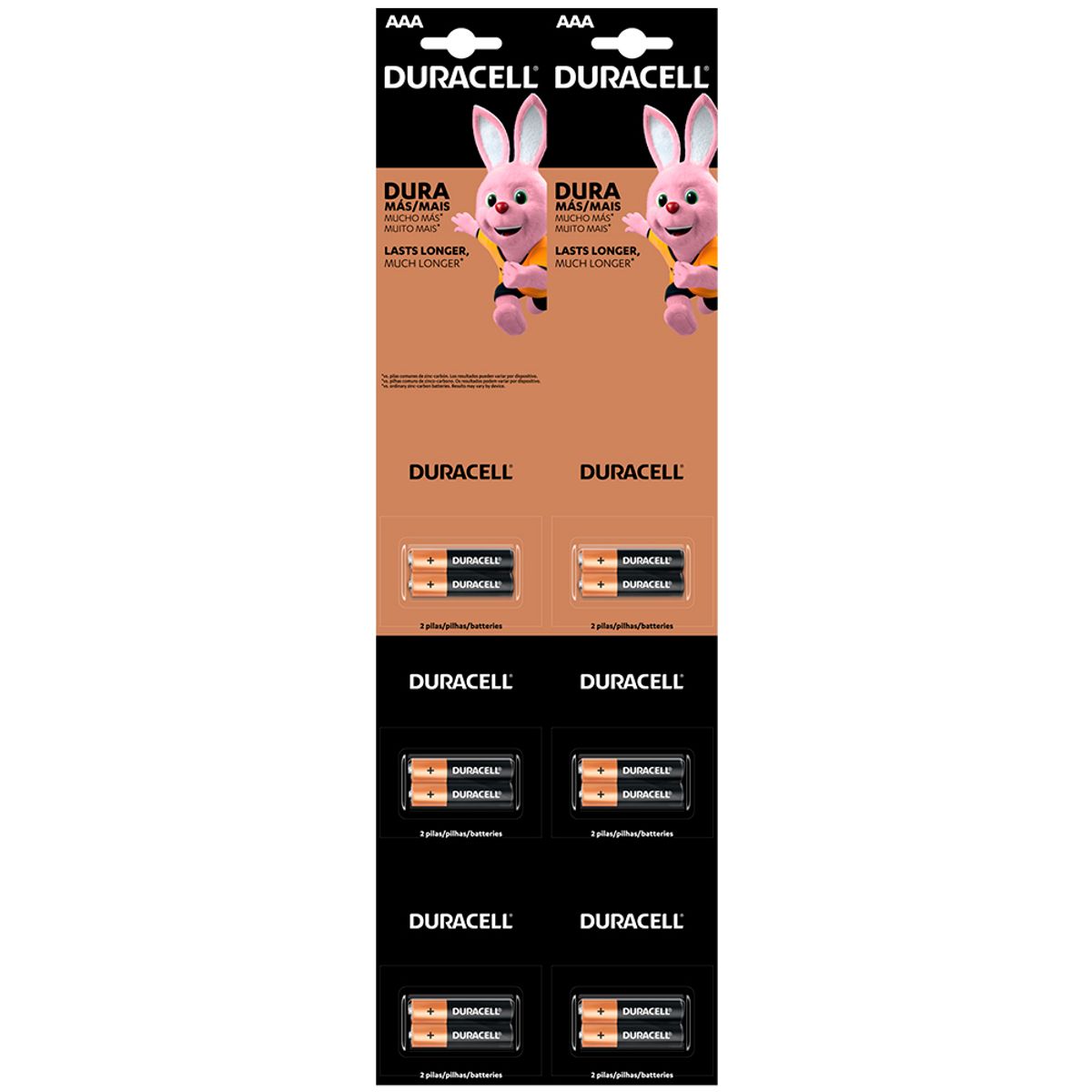 DURACELL - Pila Alcalina Duracell Tira AAA 2x6 (12 uds)