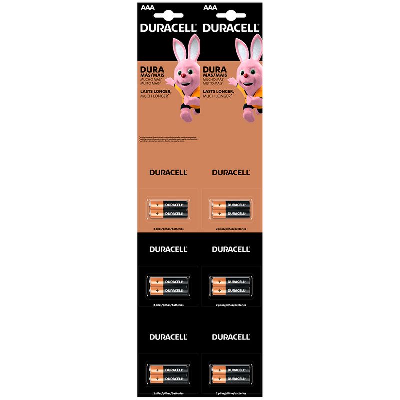 DURACELL - Pila Alcalina Duracell Tira AAA 2x6 (12 uds)